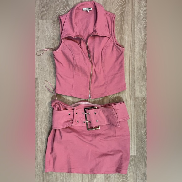 Fashion Nova Dresses & Skirts - Fashion Nova Pink Skirt Set
